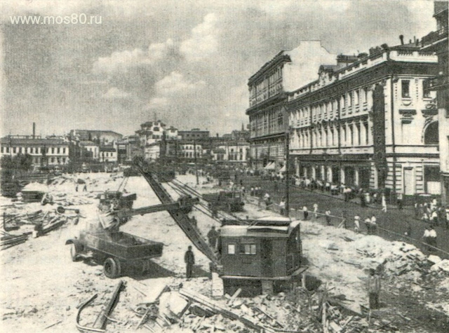 Реконструкция улицы Горького в районе Пушкинской площади