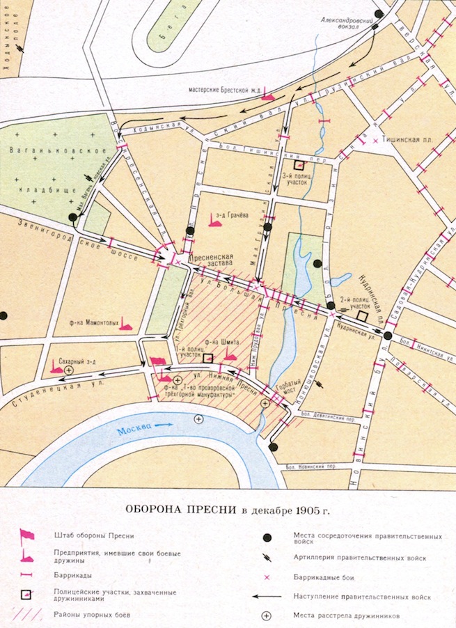 Оборона Пресни, схема